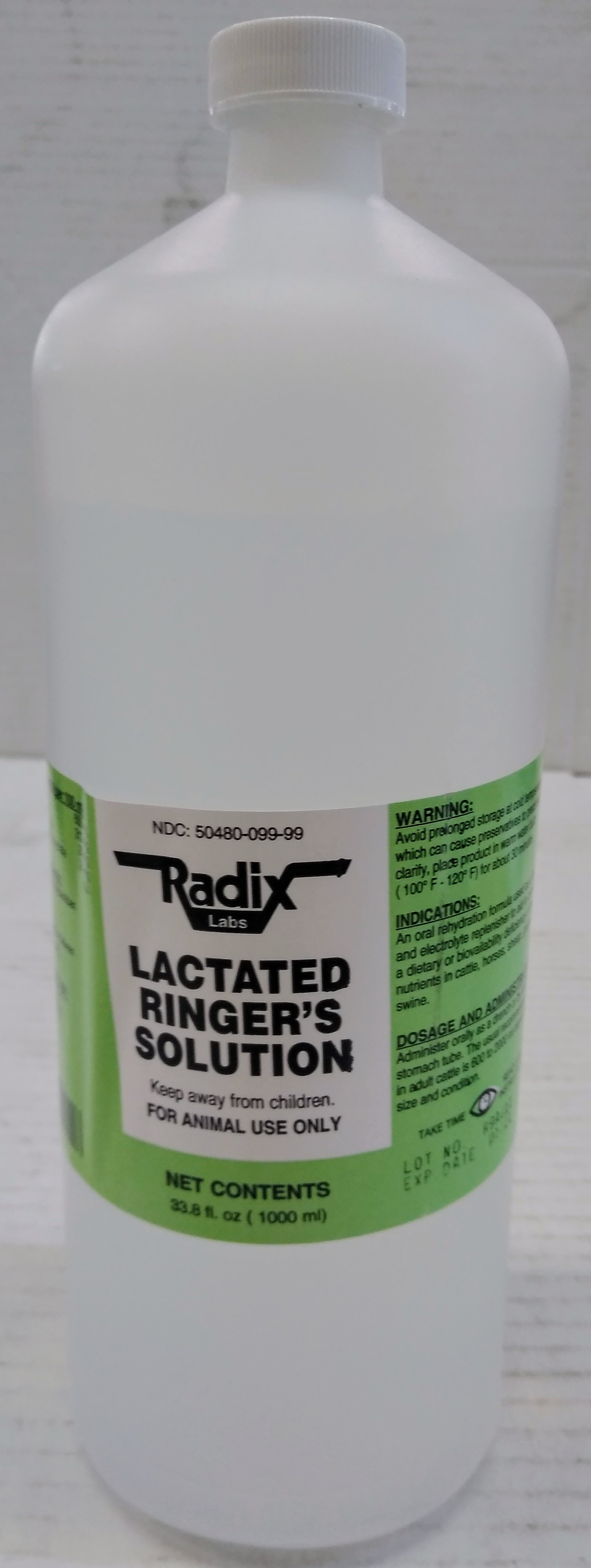 Lactated Ringers Solution 1000 ML Huber s Animal Health