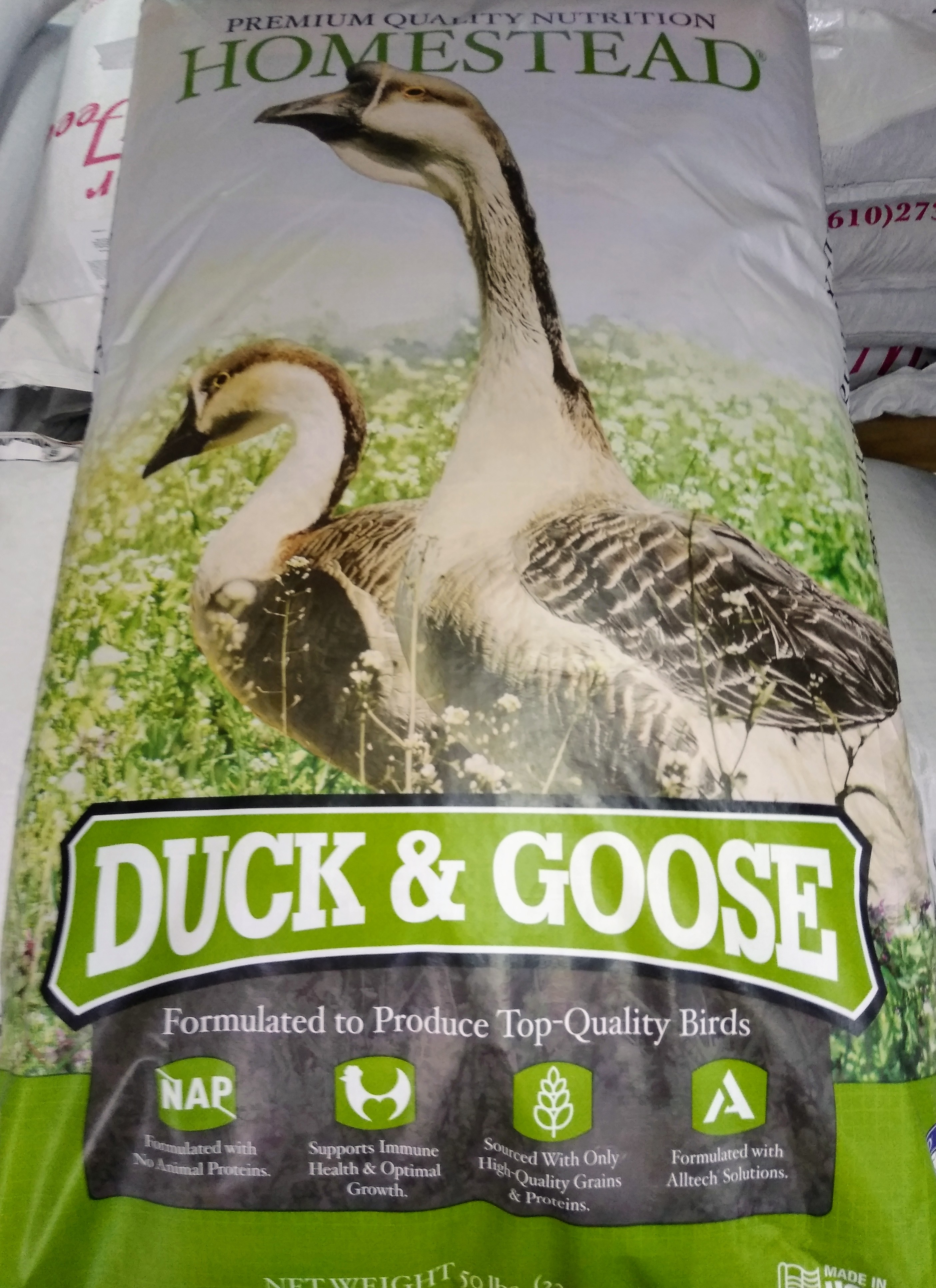 duck and goose pellets