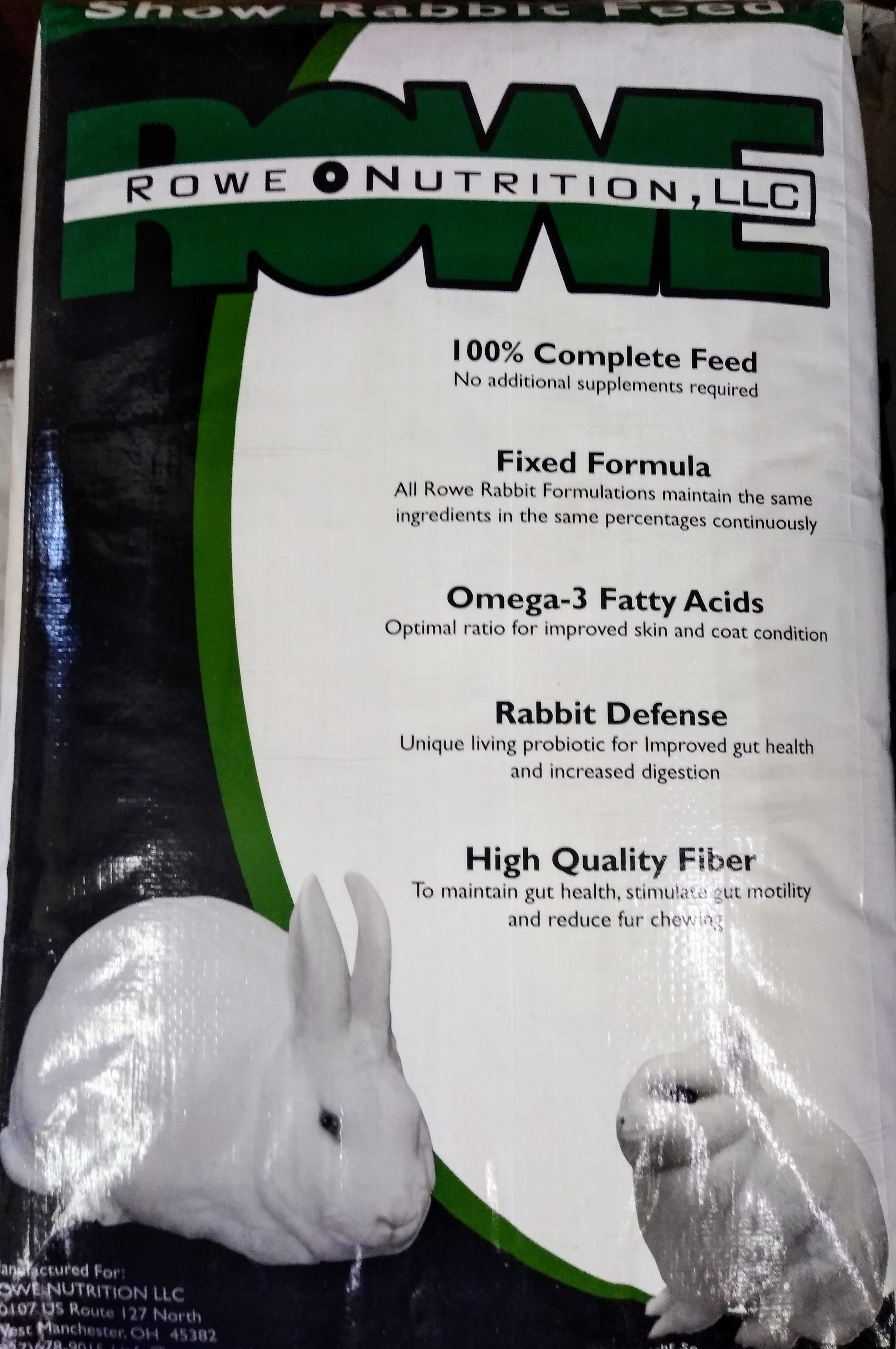 rowe rabbit feed