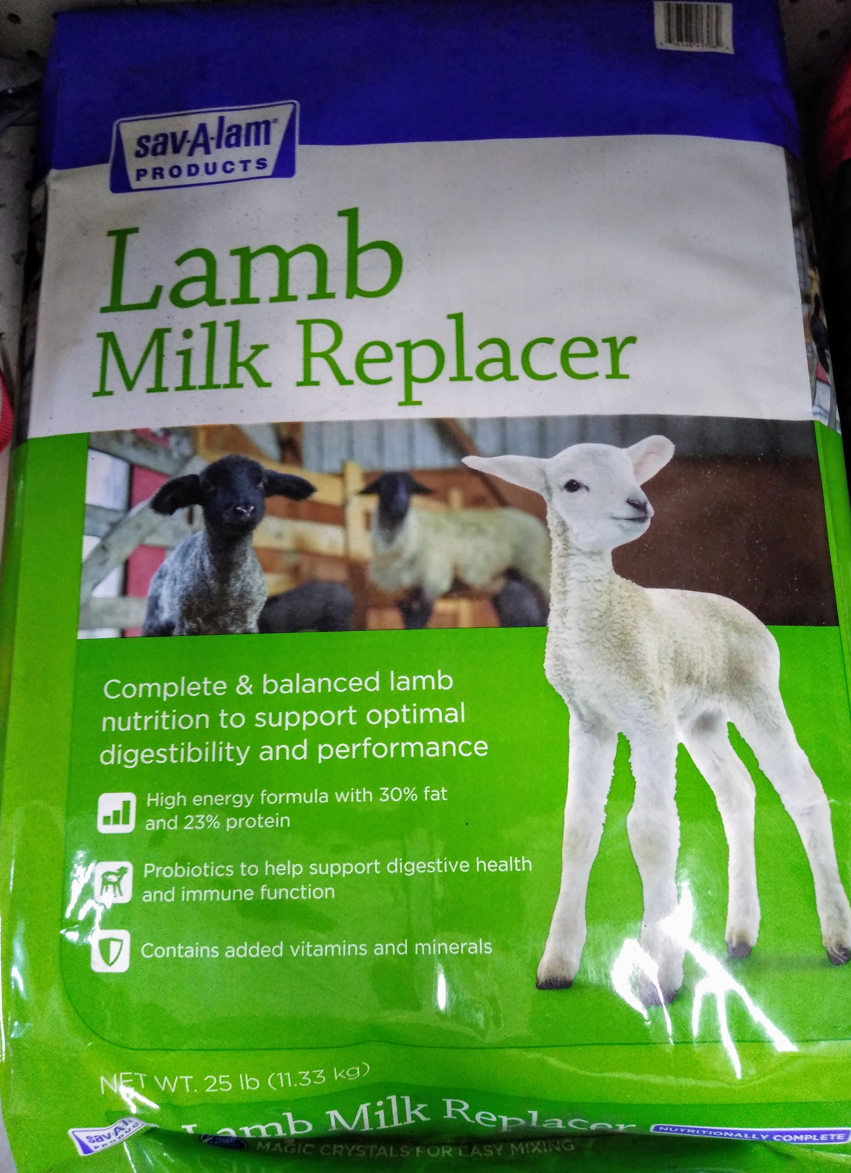 Milk Replacer Sav-A-Lam 25 LB. Bag - Huber's Animal Health