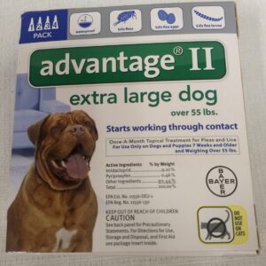 Advantage II for Dogs Over 55 lbs - 4 Pack