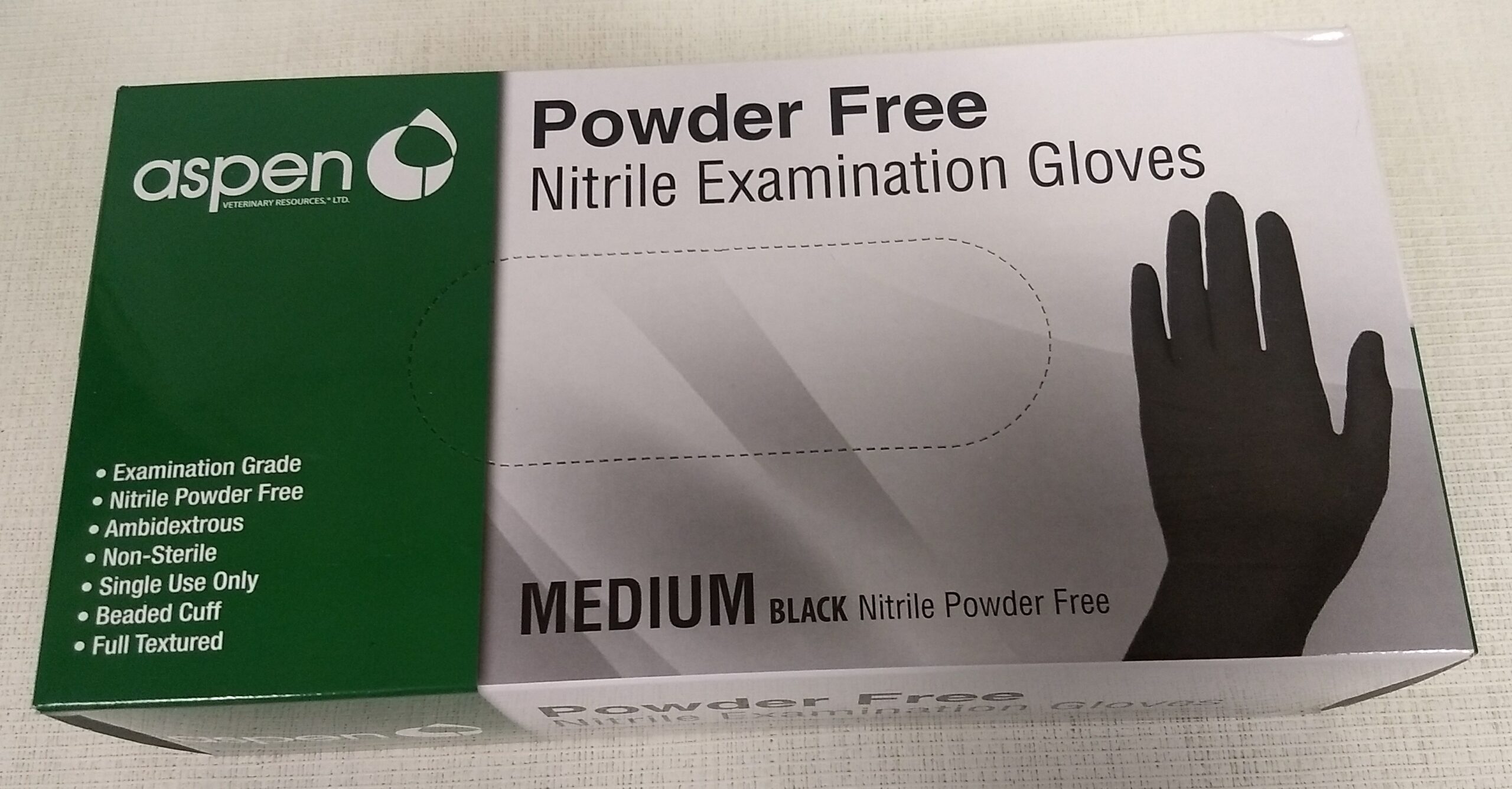 Glove Black Nitrile Powder Free Medium