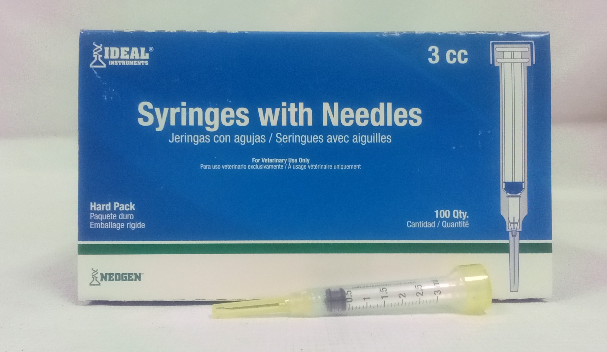 Syringe Dsp 3 CC 20X 1″ Needle Luer Lock