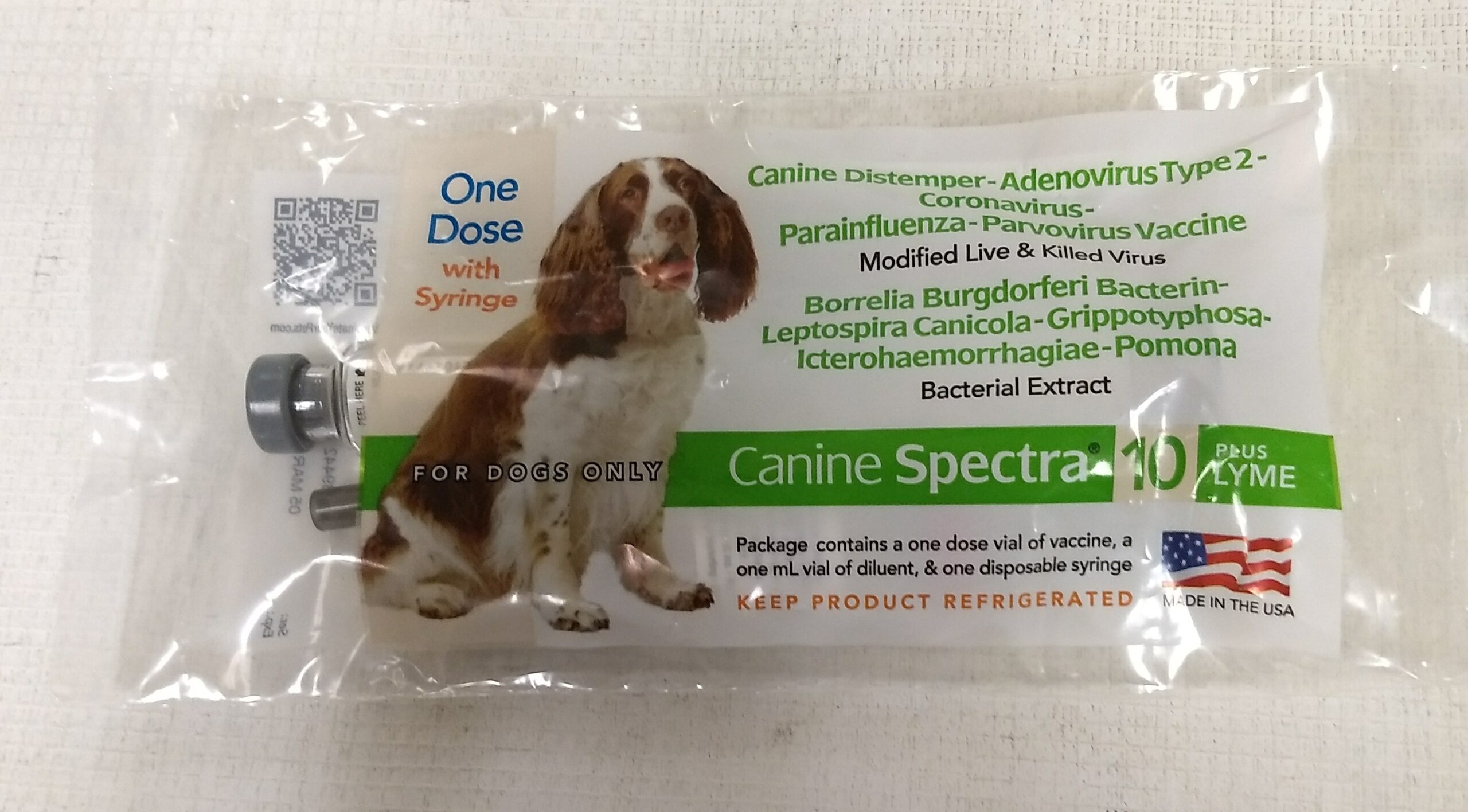 Canine Spectra 10 + Lyme Vaccine 1 Dose