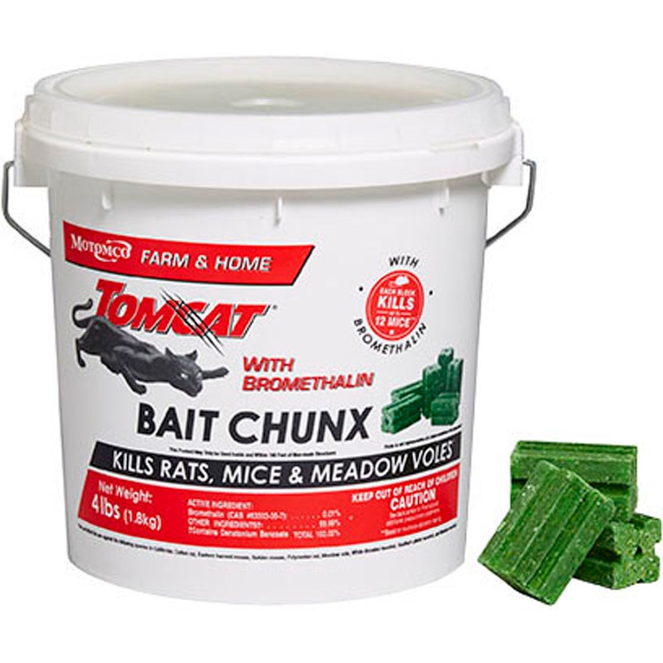 TomCat With Bromethlin Bait Chunx 4 LB